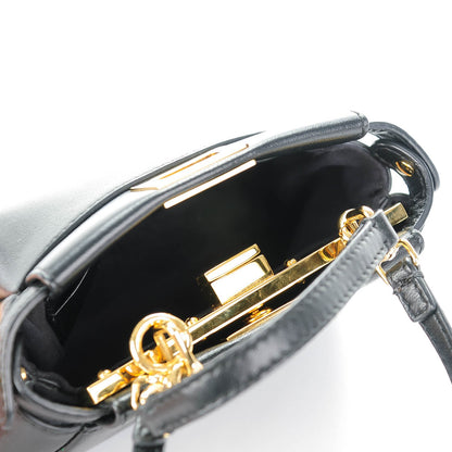 Fendi Nappa Micro Peekaboo Iconic Satchel Black 8 of 8