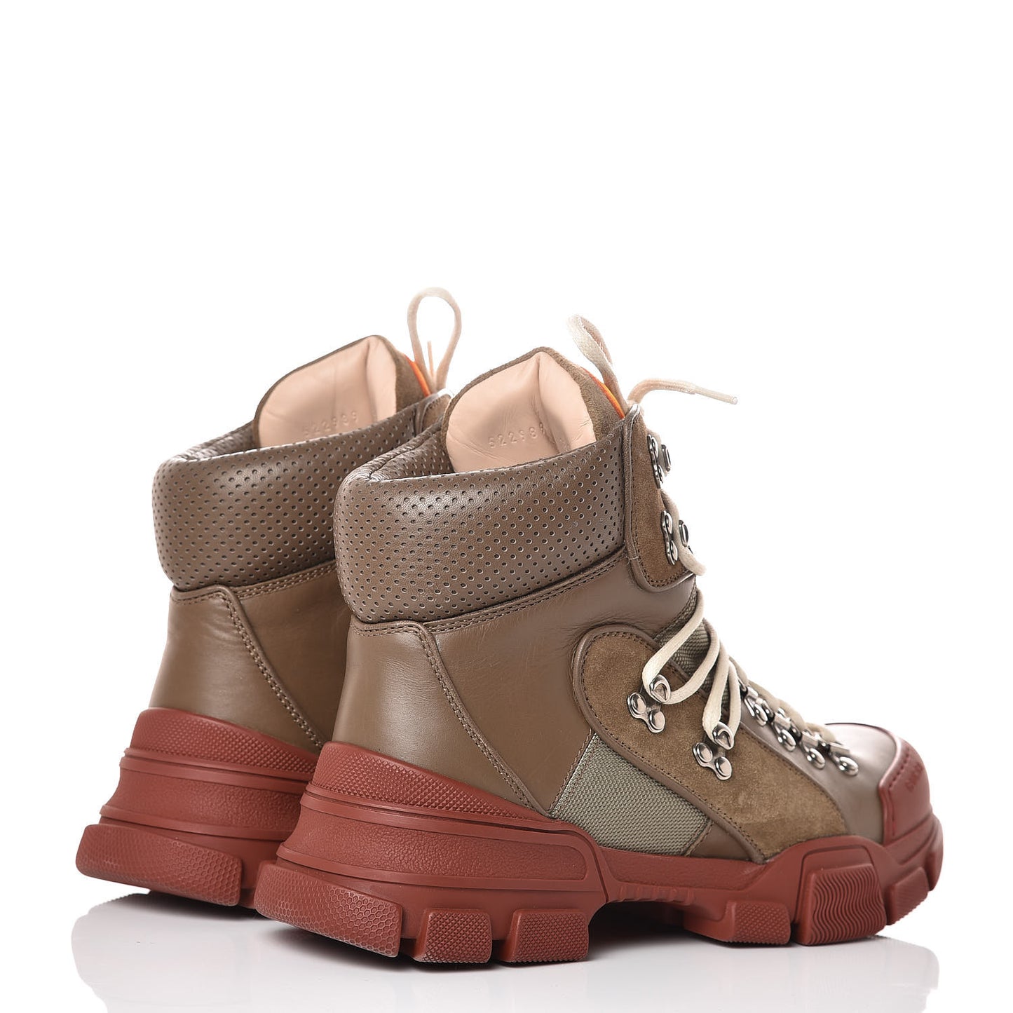 X SEGA Calfskin Suede Technical Canvas Womens Flashtrek High-Top Sneakers 40 Ardesia Cerise