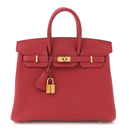 Hermes Togo Birkin 25 Rouge Vif 1 of 11