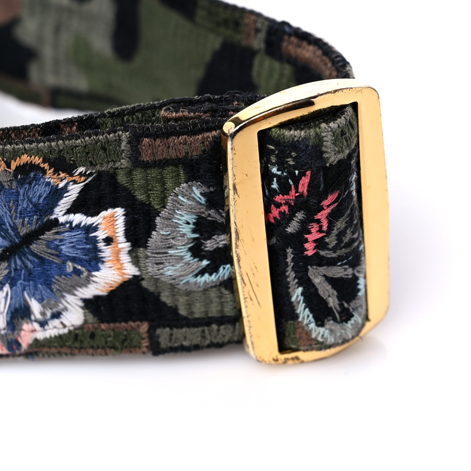 Valentino Garavani Canvas Camubutterfly Rockstud Guitar Strap Multicolor 5 of 5