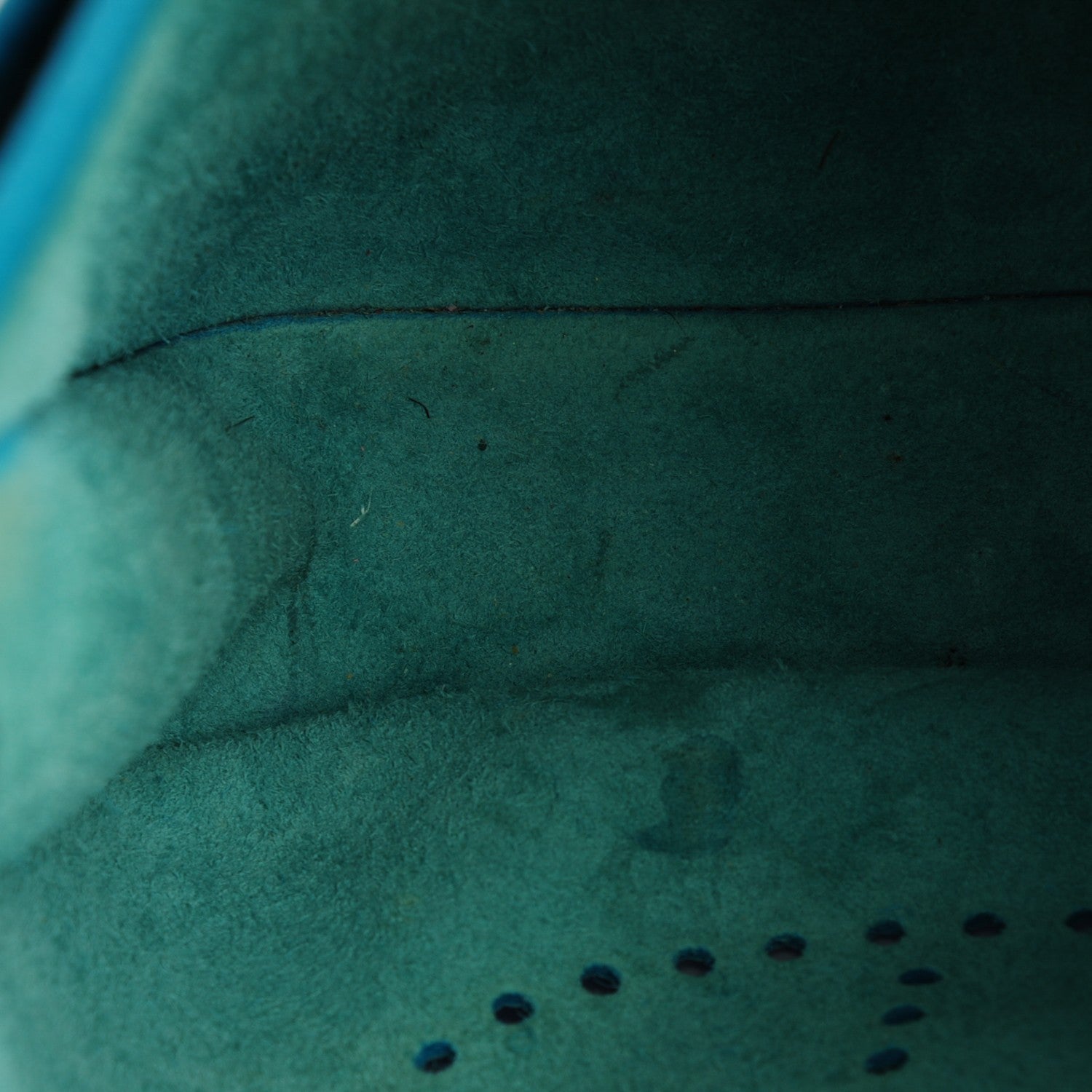 Hermes Taurillon Clemence Evelyne III GM Turquoise 8 of 9