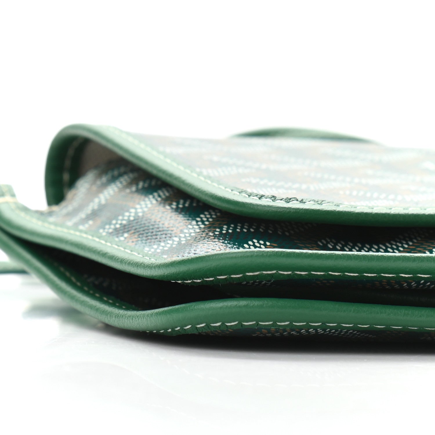 Goyard Goyardine Plumet Wallet Clutch Green 8 of 9