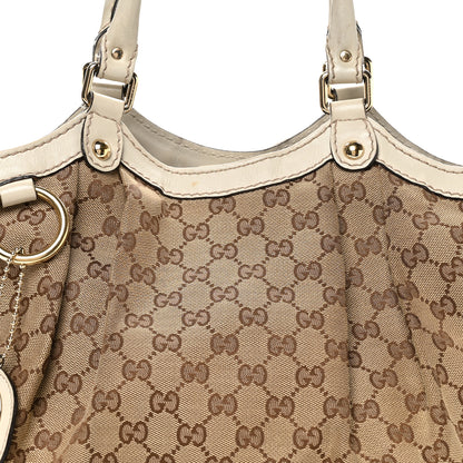 Gucci Monogram Medium Sukey Tote Off White 8 of 14