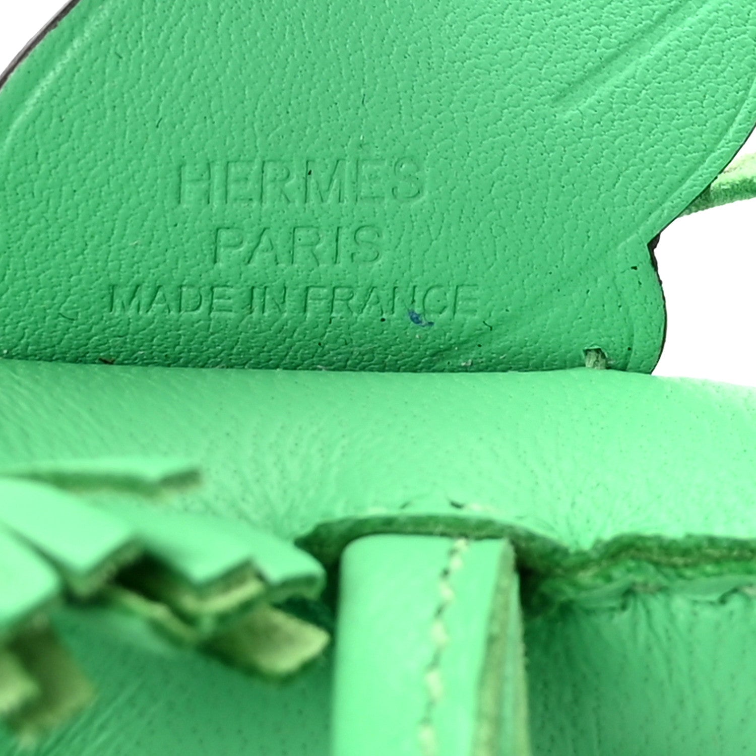 Hermes Milo Lambskin Grigri Rodeo Pegase Horse Bag Charm PM Vert Comics 3 of 5