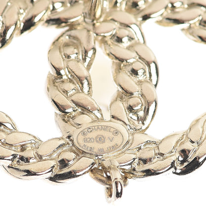 Chanel Crystal Pearl Pearls Coronation Uneven Earrings Gold 4 of 5