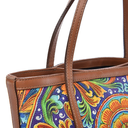 Dolce & Gabbana Printed Canvas Shopping Tote Multicolor 11 of 14