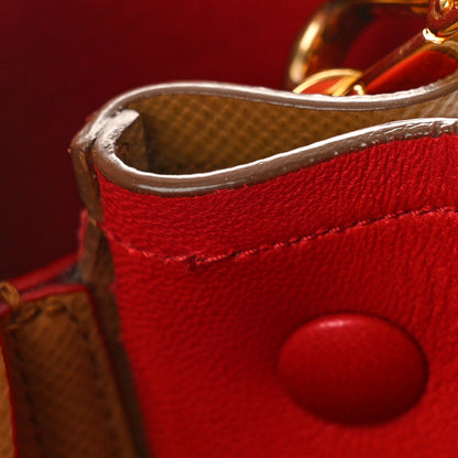 Prada Saffiano Cuir Large Double Bag Caramel Fuoco 15 of 17