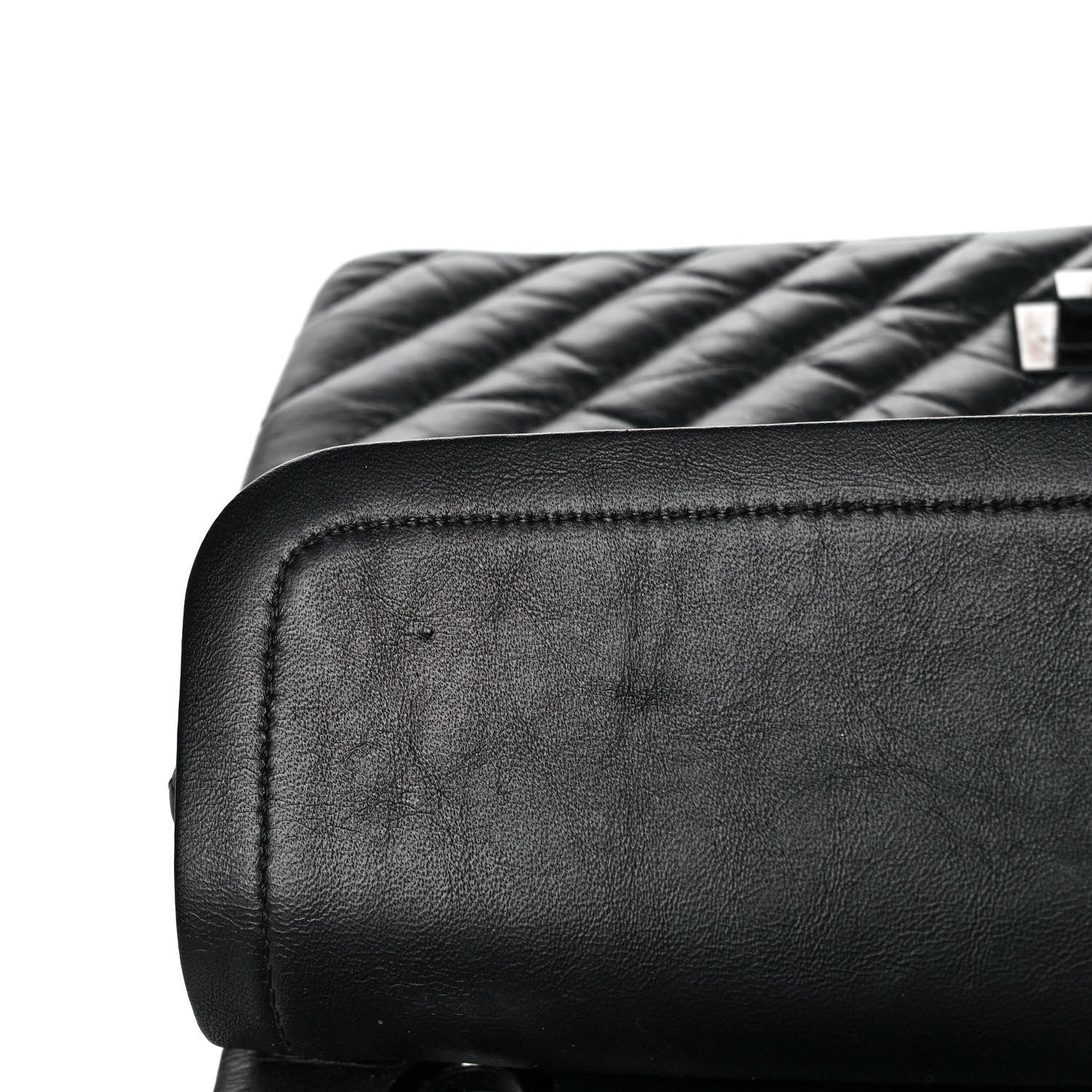 Chanel Aged Calfskin Chevron Quilted 2.55 Reissue 225 Flap So Black 10 of 11