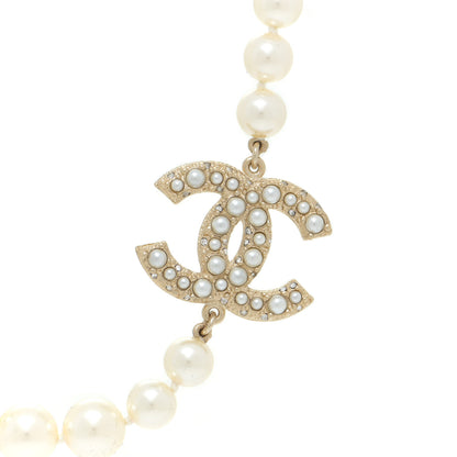 Chanel Pearl CC 100th Anniversary Necklace Light Gold 4 of 7