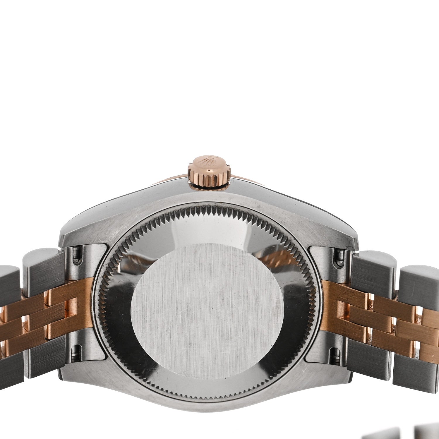 Rolex Stainless Steel 18K Everose Gold Diamond 31mm Oyster Perpetual Datejust Watch Black 178271 4 of 5