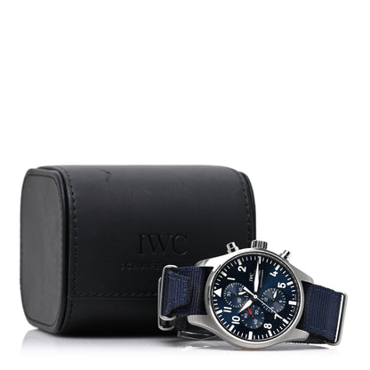 IWC Stainless Steel Fabric 43mm Pilot "Le Petit Prince" Chronograph Automatic Watch Blue IW377714 5 of 6