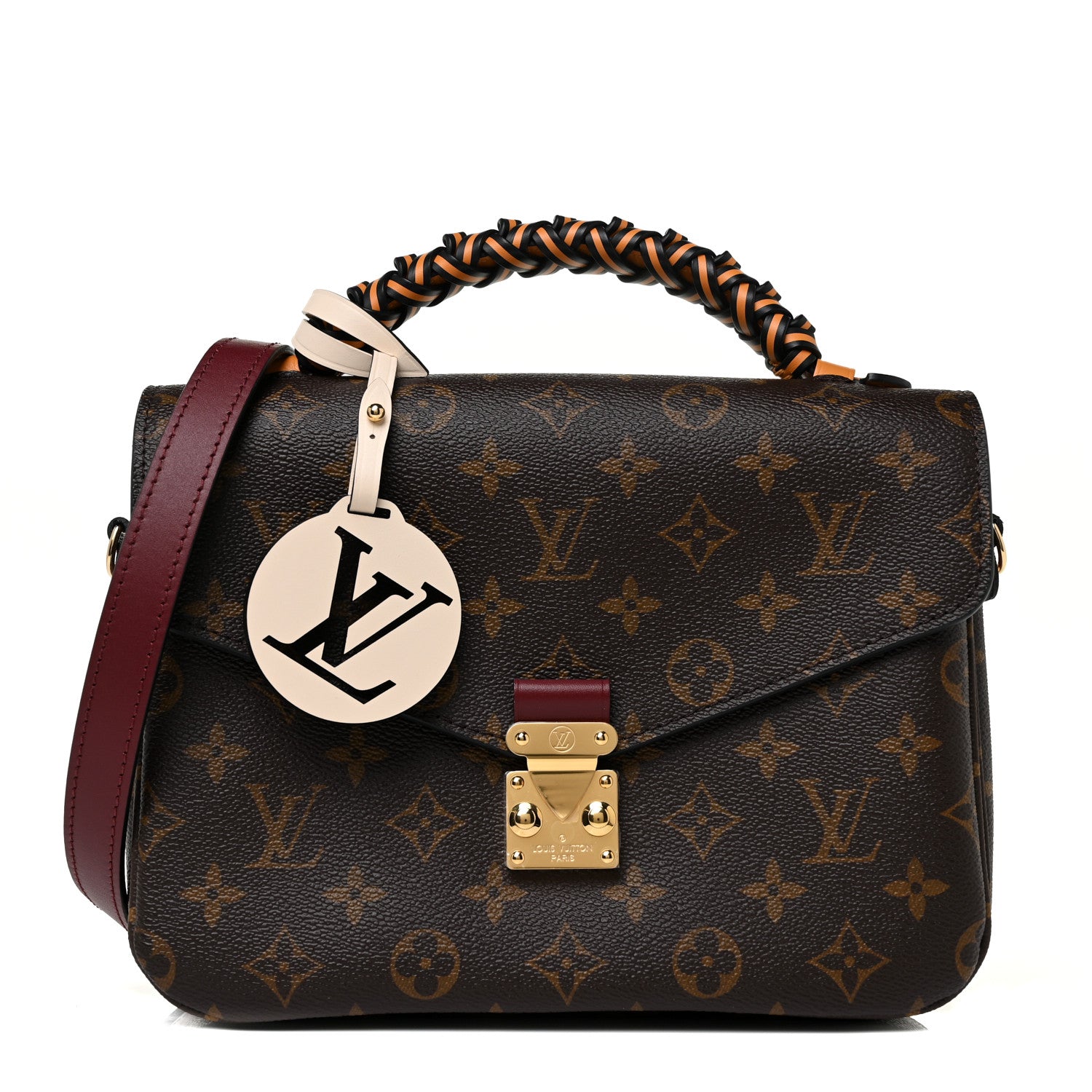 Louis Vuitton Monogram Braided Pochette Metis Safran 1 of 9