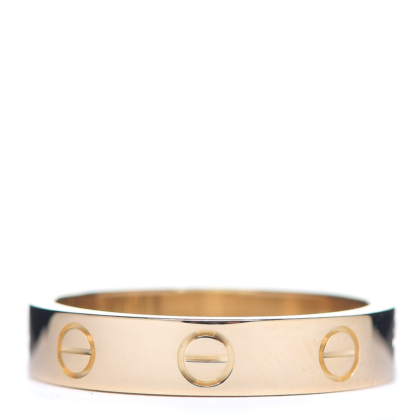 18K Yellow Gold Diamond 4mm LOVE Wedding Band Ring 52 6
