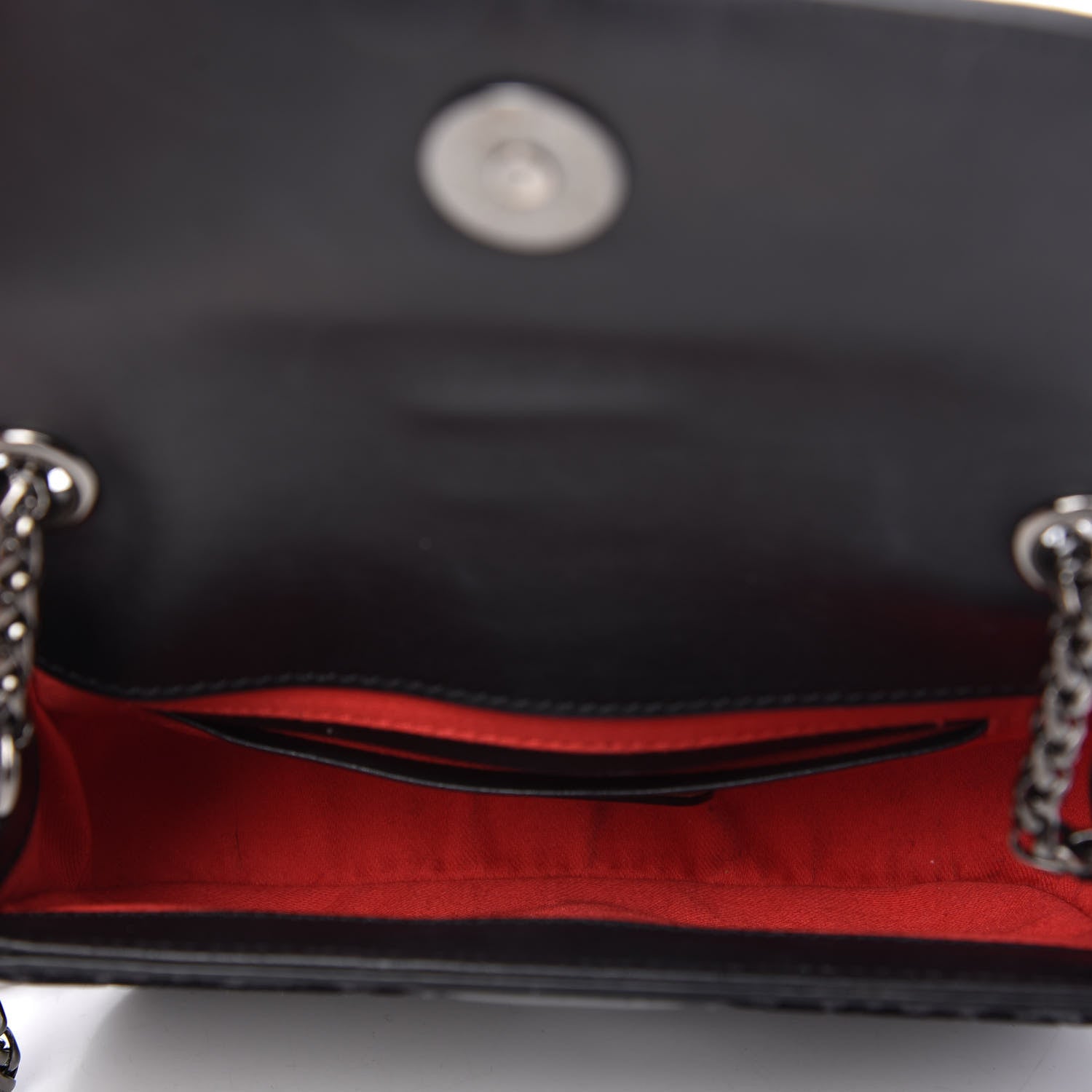 Christian Louboutin Floque Patent Glitter Leo Sweet Charity Crossbody Bag Black 5 of 9