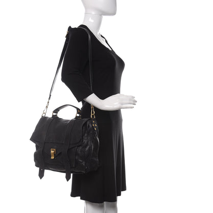 Proenza Schouler Lambskin Medium PS1 Satchel Black 2 of 12