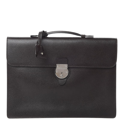 Gucci Calfskin Flap Briefcase Brown 1 of 14
