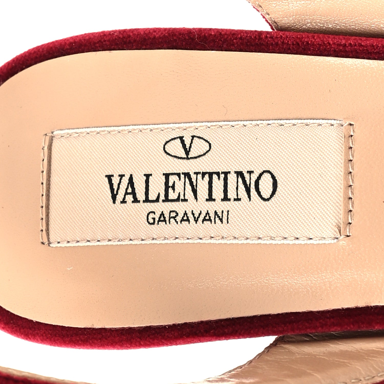 Valentino Garavani Velvet Calfskin Rockstud Cross Strap Slingback 90mm Pumps 36 Rubino Poudre 7 of 8
