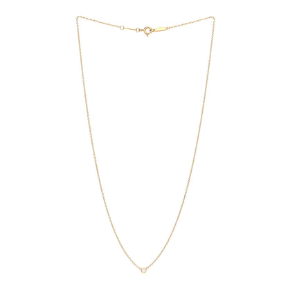 Tiffany 18K Yellow Gold Diamond .05ct Elsa Peretti Diamonds by the Yard Pendant Necklace 3 of 5