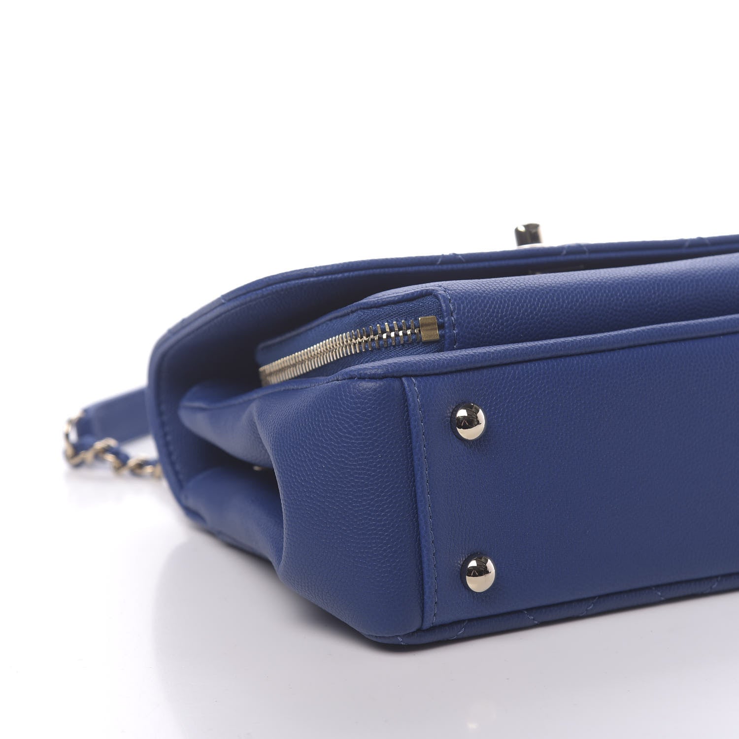 Chanel Caviar Quilted Small Business Affinity Flap Dark Blue 9 of 11