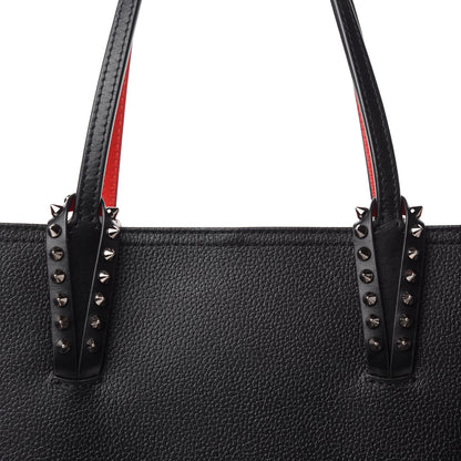 Christian Louboutin Calfskin Spikes East West Cabata Tote Black 10 of 10