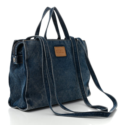 Telfar Denim Medium Shopping Bag Blue 3 of 10