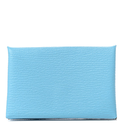 Hermes Chevre Mysore Calvi Card Case Bleu Celeste 1 of 5