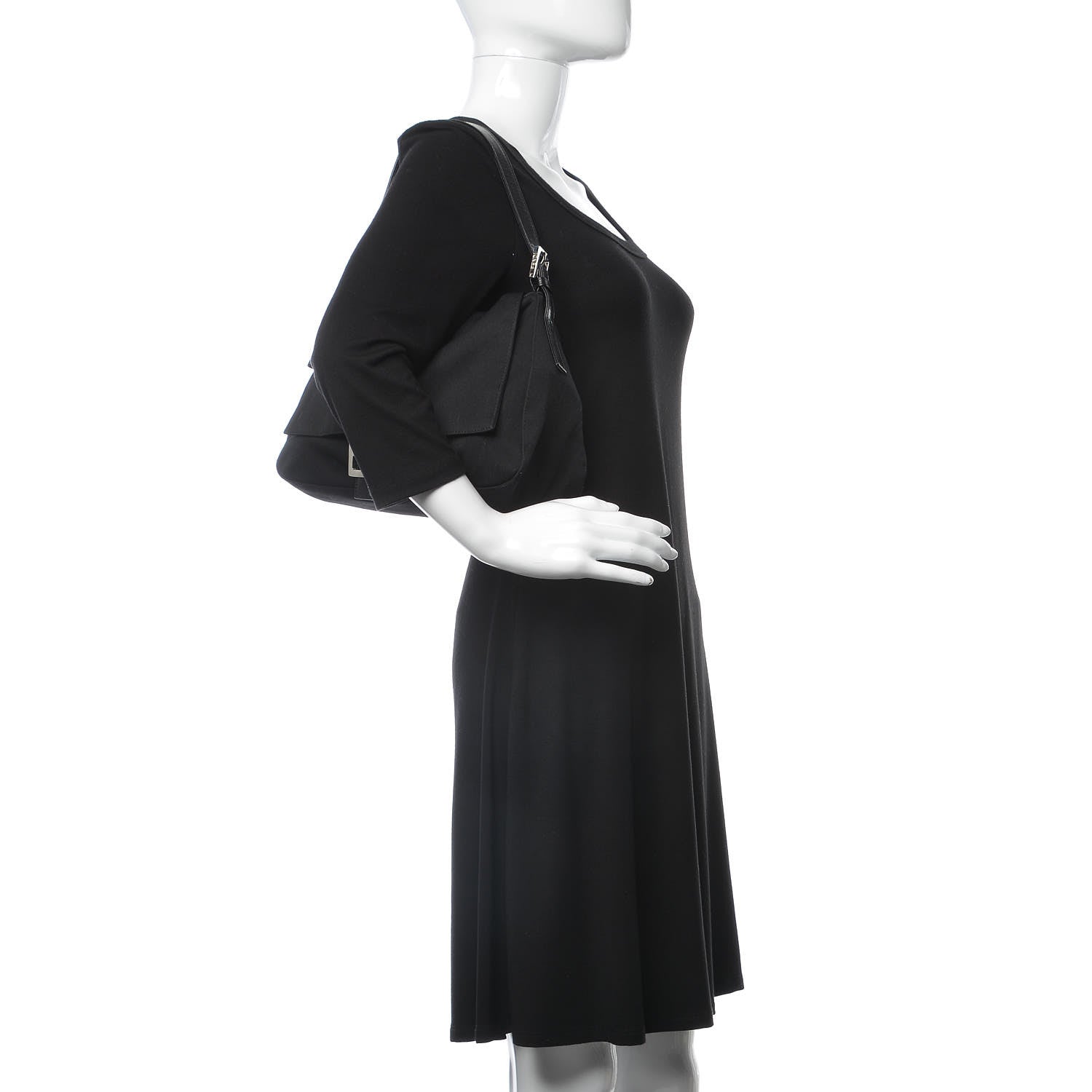 Fendi Neoprene Mama Baguette Black 2 of 7
