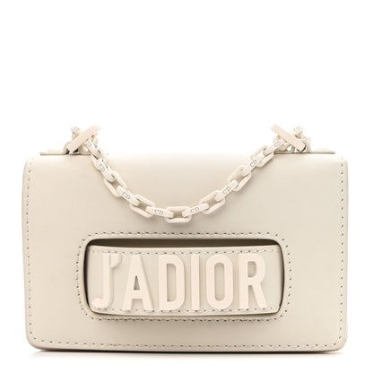Christian Dior Ultra Matte Calfskin Mini J'Adior Chain Flap Bag White 1 of 9