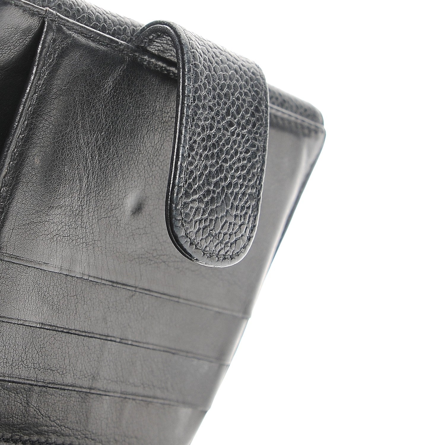 Chanel Caviar Timeless CC Compact French Wallet Black 9 of 9