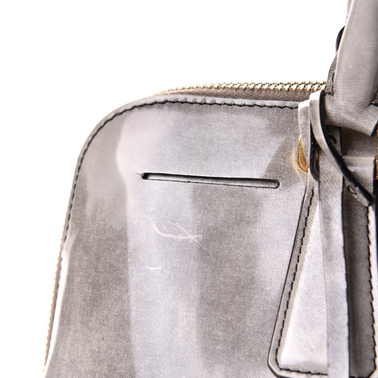 Spazzolato Promenade Tote Quarzo Fume