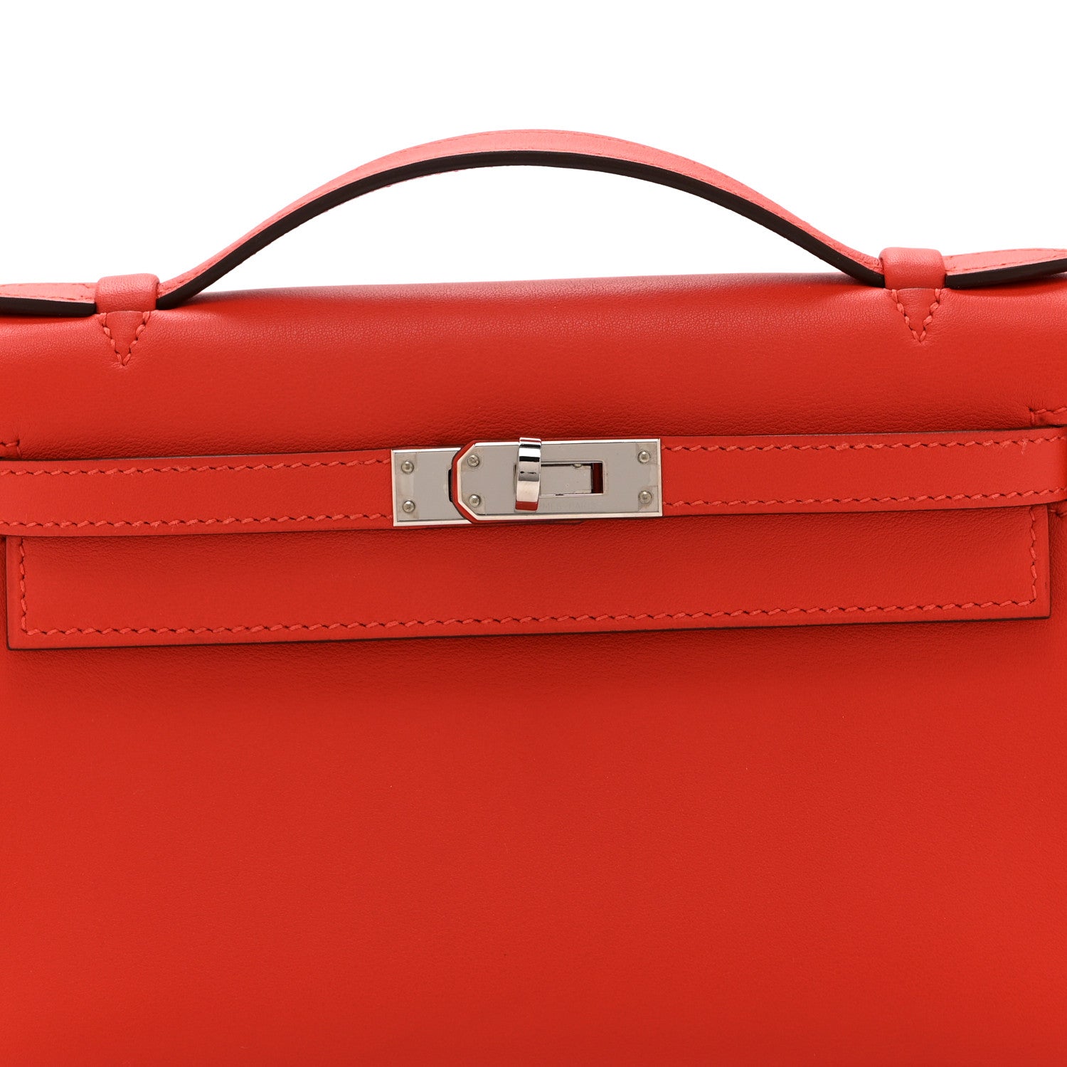 Hermes Swift Kelly Pochette Clutch Capucine 8 of 10