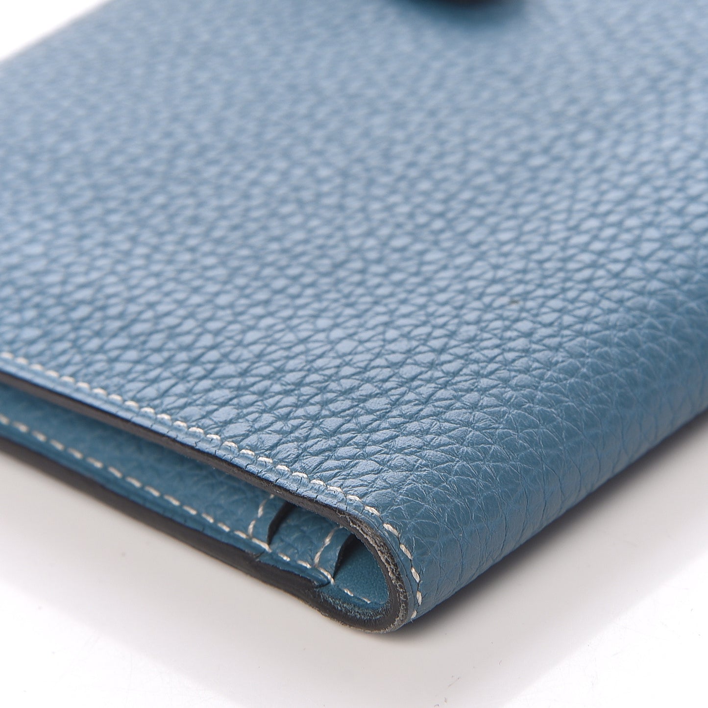 Togo Dogon Duo Wallet Blue Jean