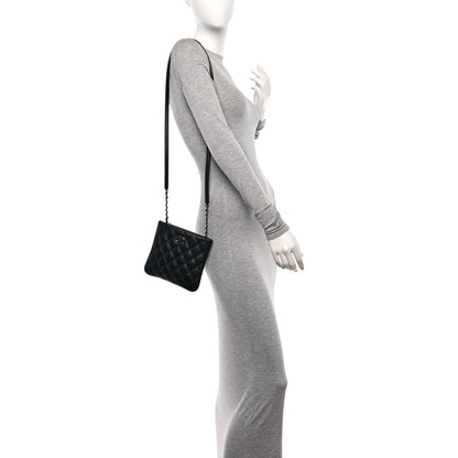 Chanel Lambskin Quilted Crossbody Bag Black 2 of 10