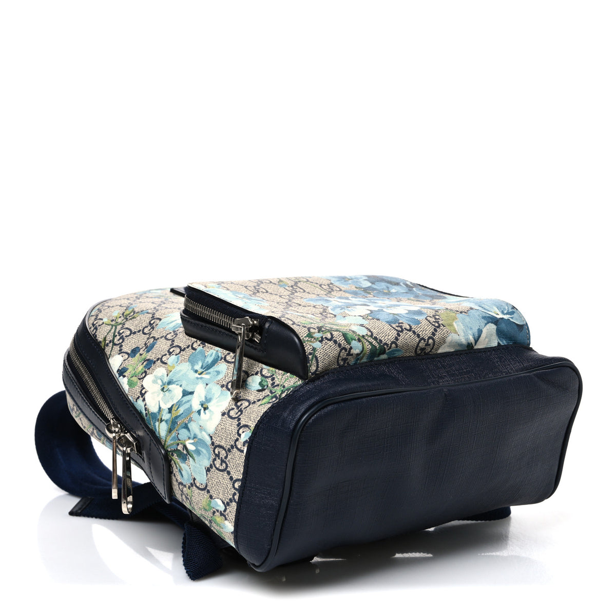 Gucci GG Supreme Monogram Blooms Small Day Backpack Blue 4 of 10