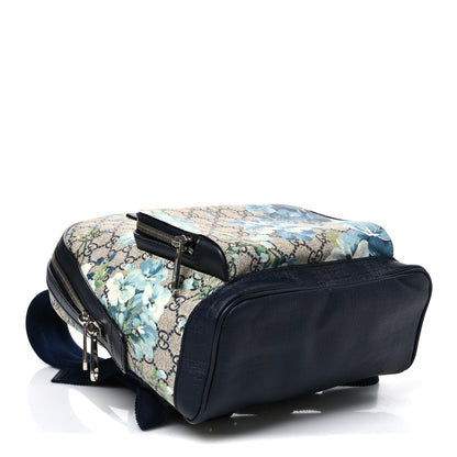 Gucci GG Supreme Monogram Blooms Small Day Backpack Blue 4 of 10