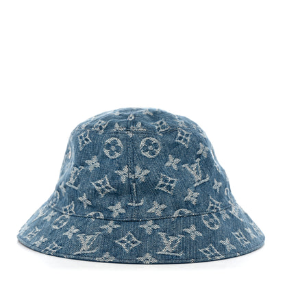 Louis Vuitton Monogram Denim Transformable Bob Bucket Hat 58 Blue 1 of 9