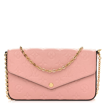Louis Vuitton Empreinte Pochette Felicie Chain Wallet Rose Poudre 3 of 10