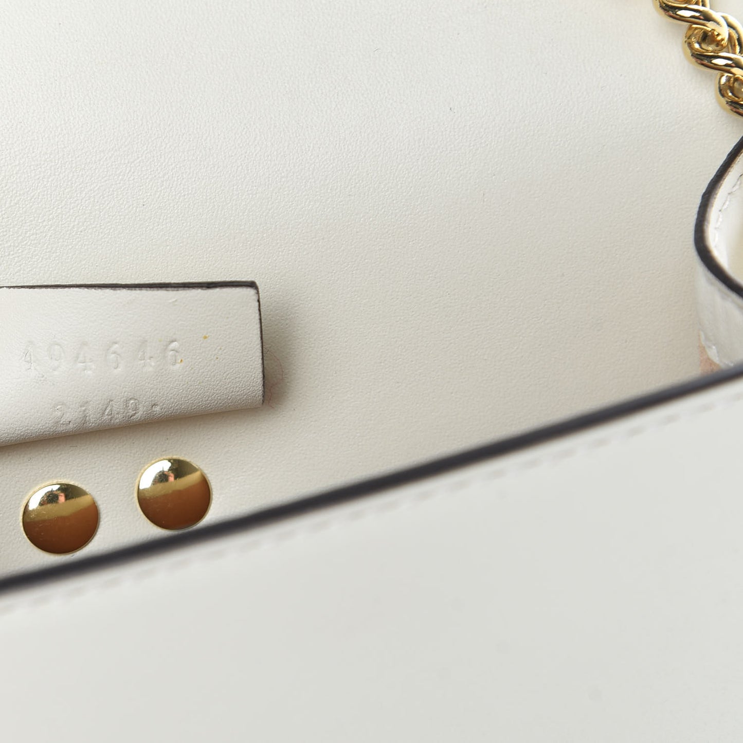 Calfskin Super Mini Sylvie Chain Shoulder Bag White