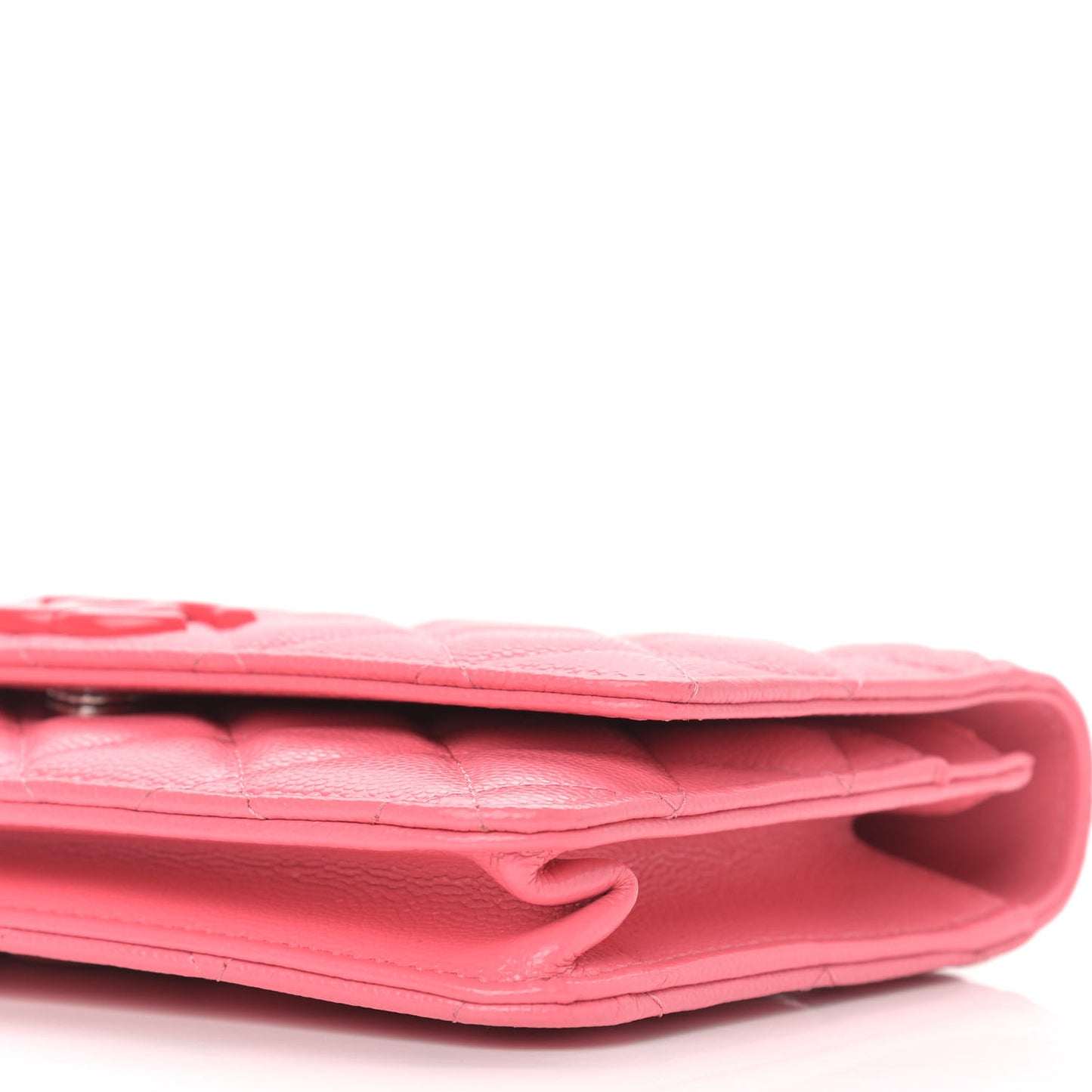 Caviar Quilted My Everything Wallet On Chain WOC Pink