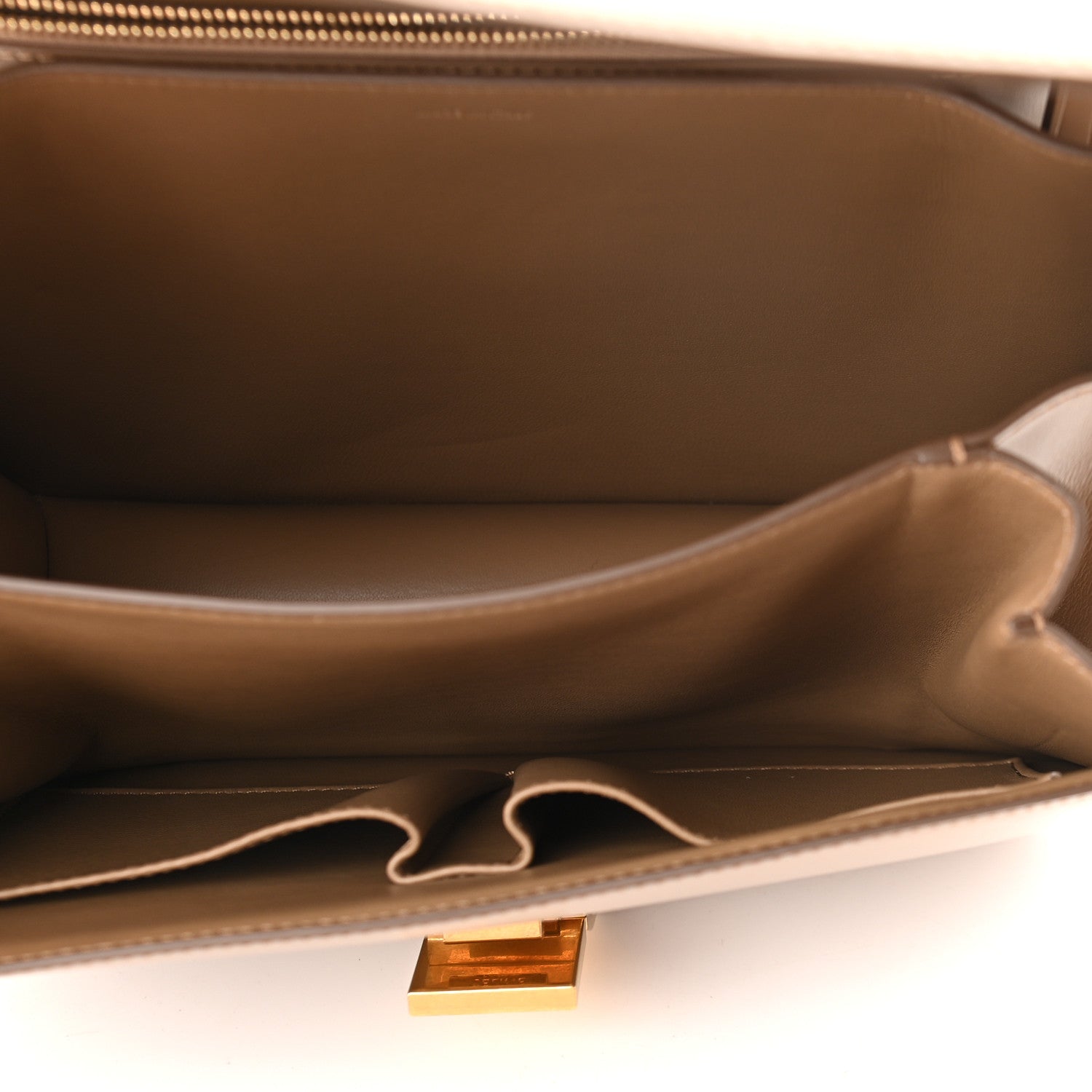 Celine Smooth Calfskin Medium Classic Box Flap Bag Light Camel 4 of 8