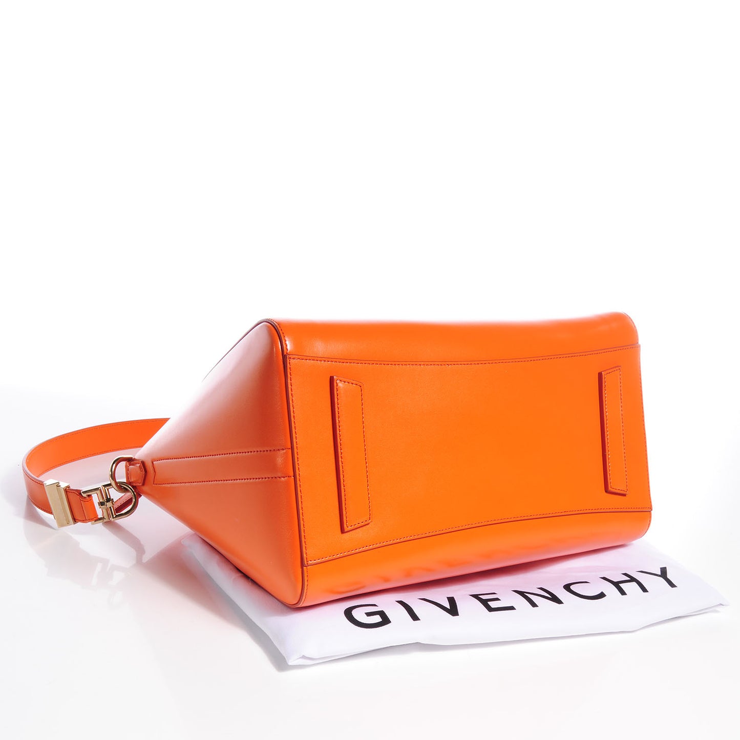 Shiny Lord Leather Medium Antigona Orange