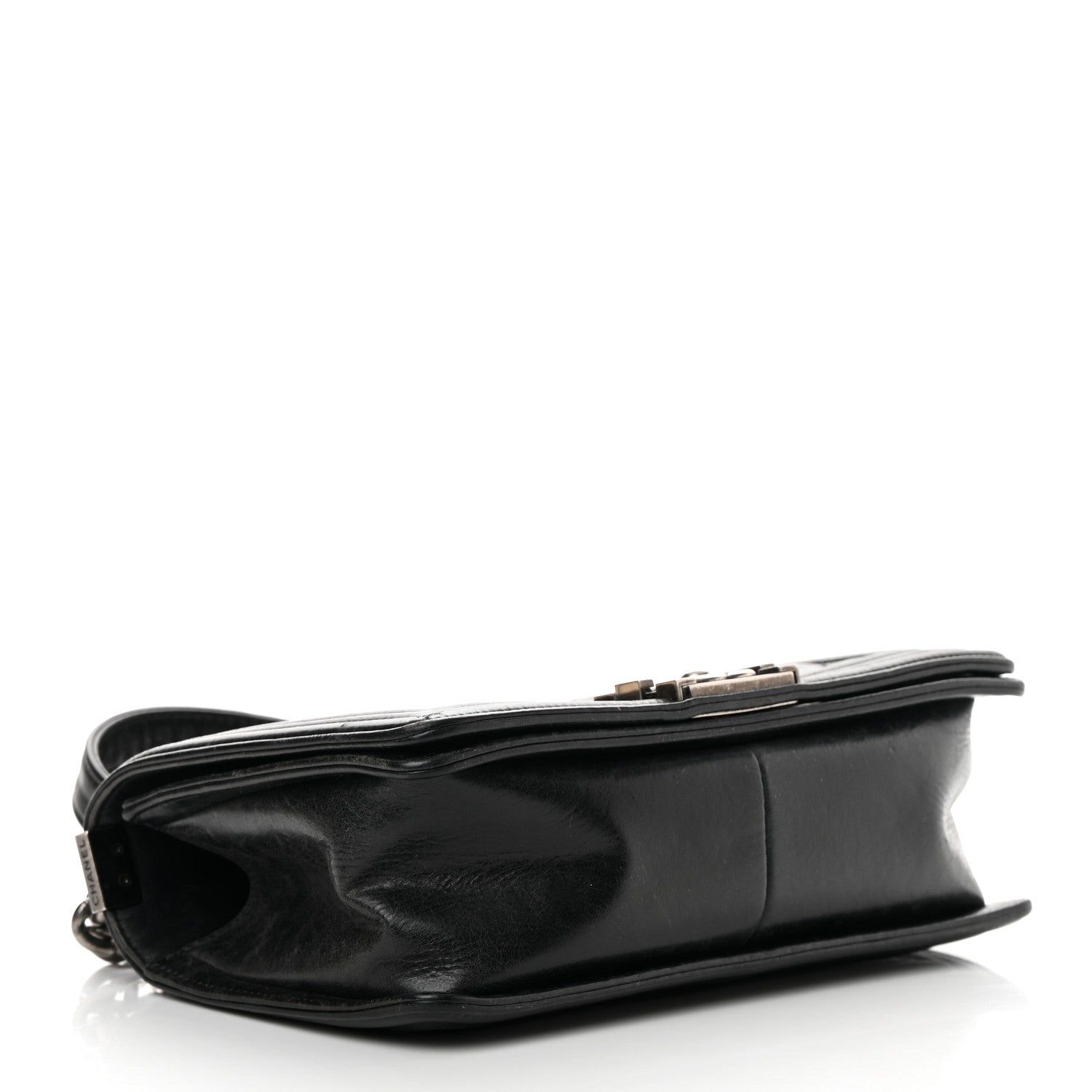 Chanel Calfskin Double Stitch Medium Boy Flap Black 4 of 16