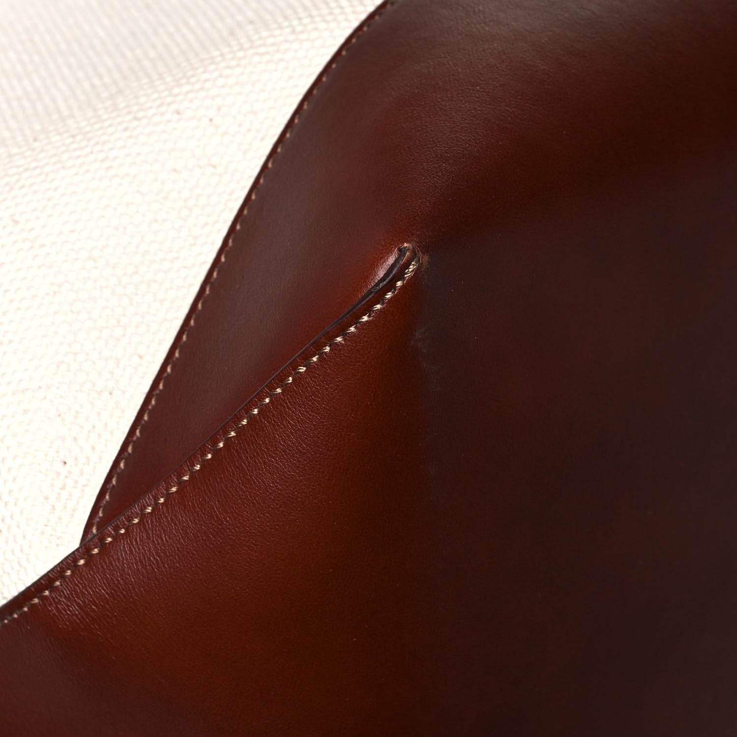 Tom Ford Canvas Calfskin Travel Tote White Brown 10 of 13