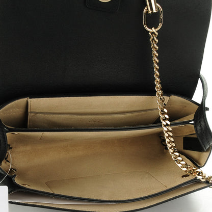 Chloe Suede Calfskin Small Faye Shoulder Bag Black 5 of 7