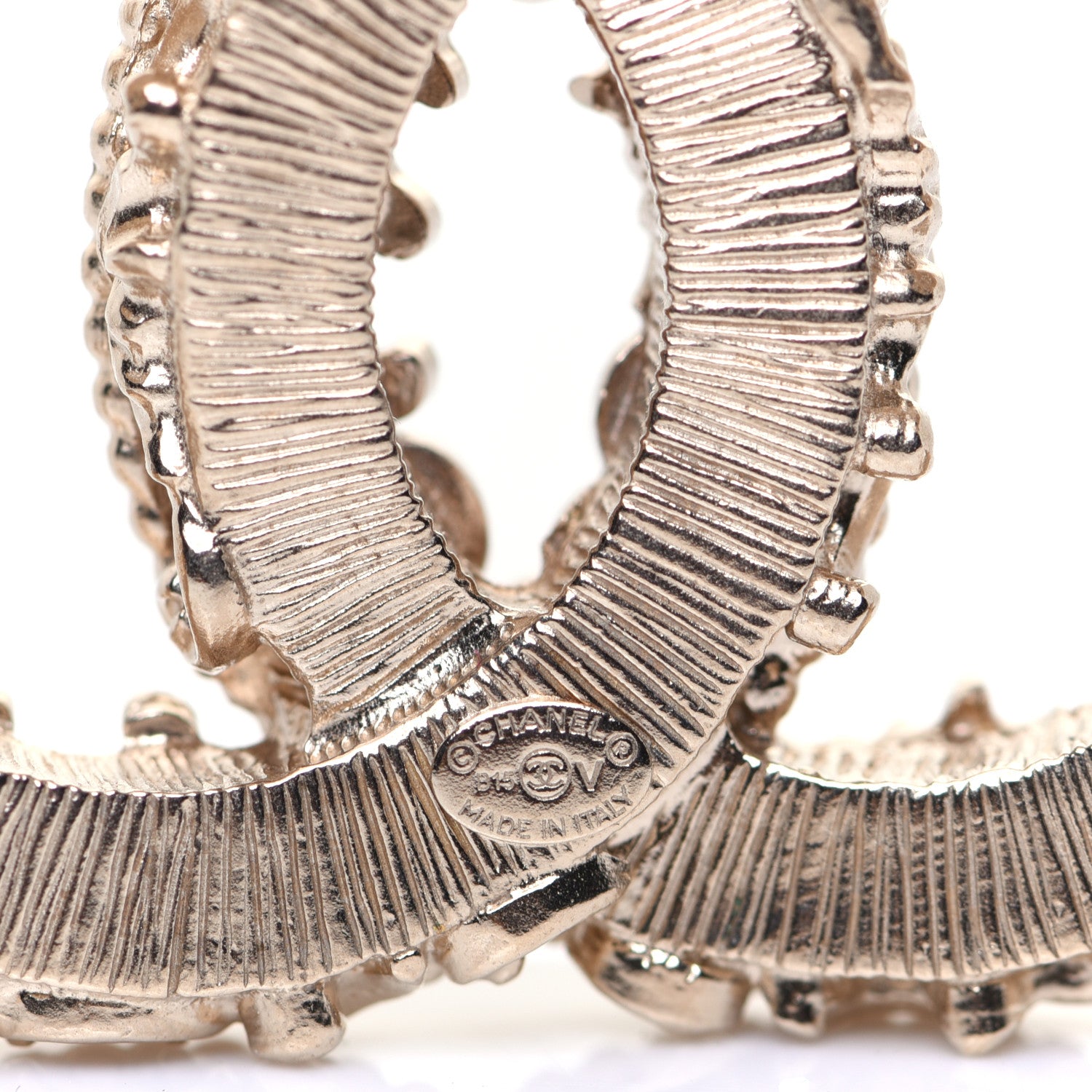 Chanel Enamel CC Baroque Brooch Black Gold 4 of 5