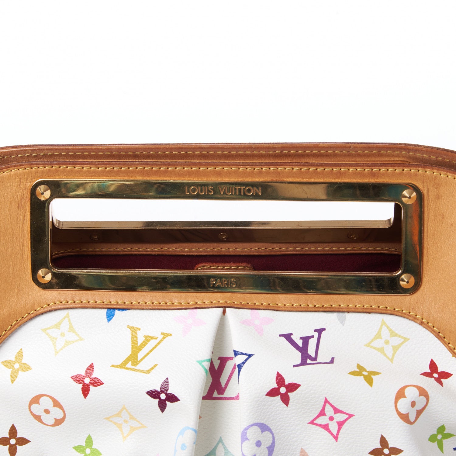 Louis Vuitton Monogram Multicolor Judy GM White 6 of 8