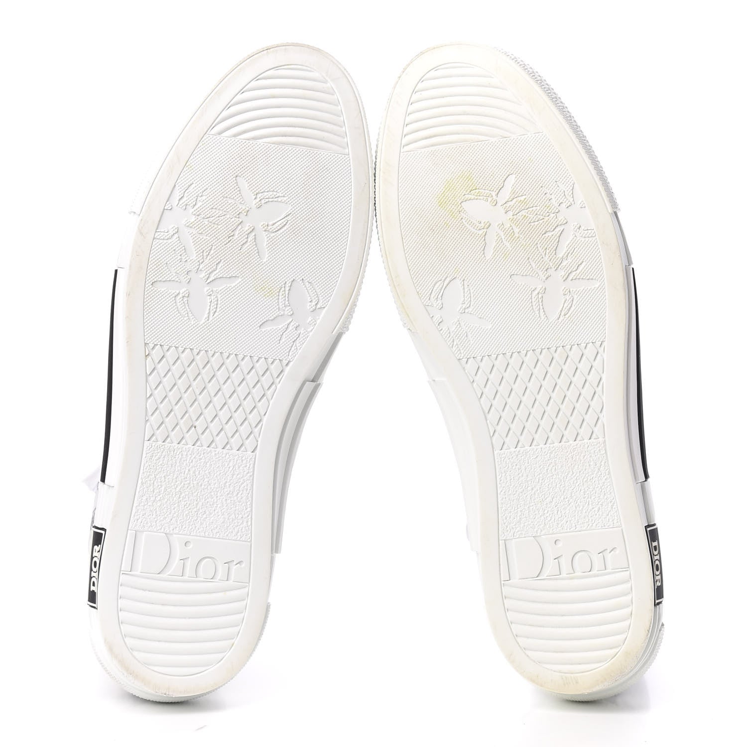 Christian Dior X DANIEL ARSHAM Canvas Newspaper Print B23 High Top Sneakers 46 White 5 of 13