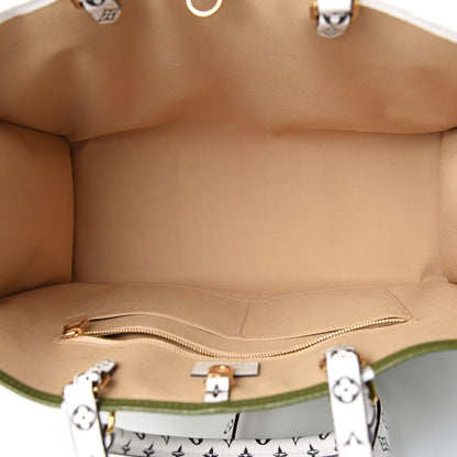 Louis Vuitton Monogram Giant Onthego GM Kaki Beige 4 of 9