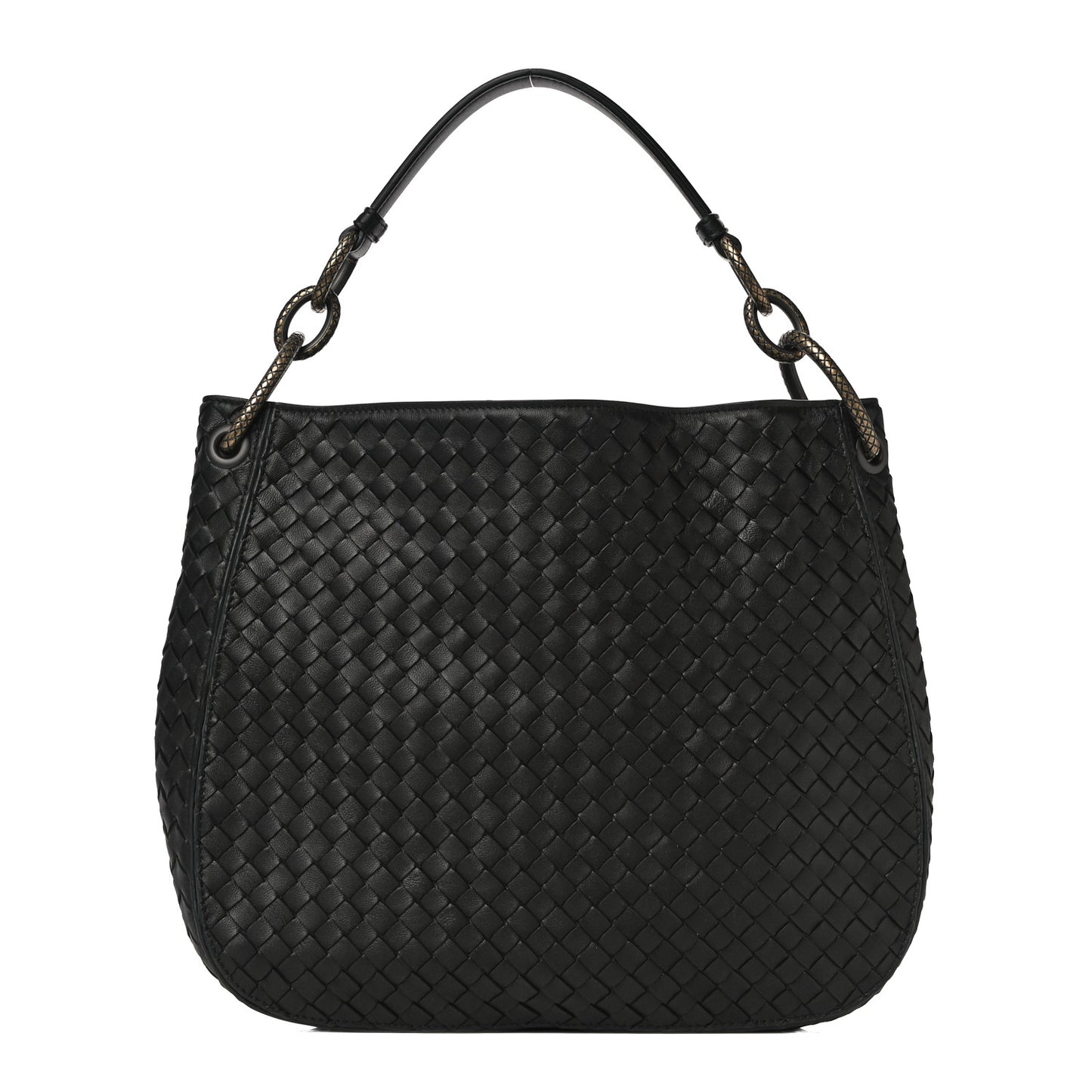 Nappa Intrecciato Small Loop Black