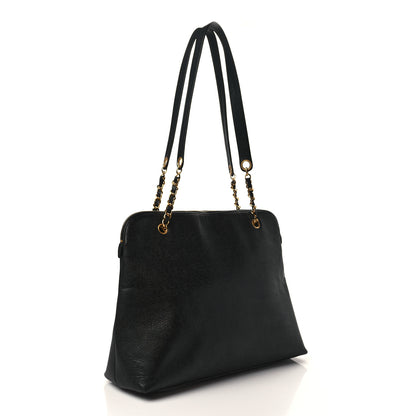Chanel Caviar CC Timeless Tote Black 2 of 8